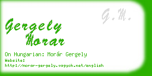 gergely morar business card